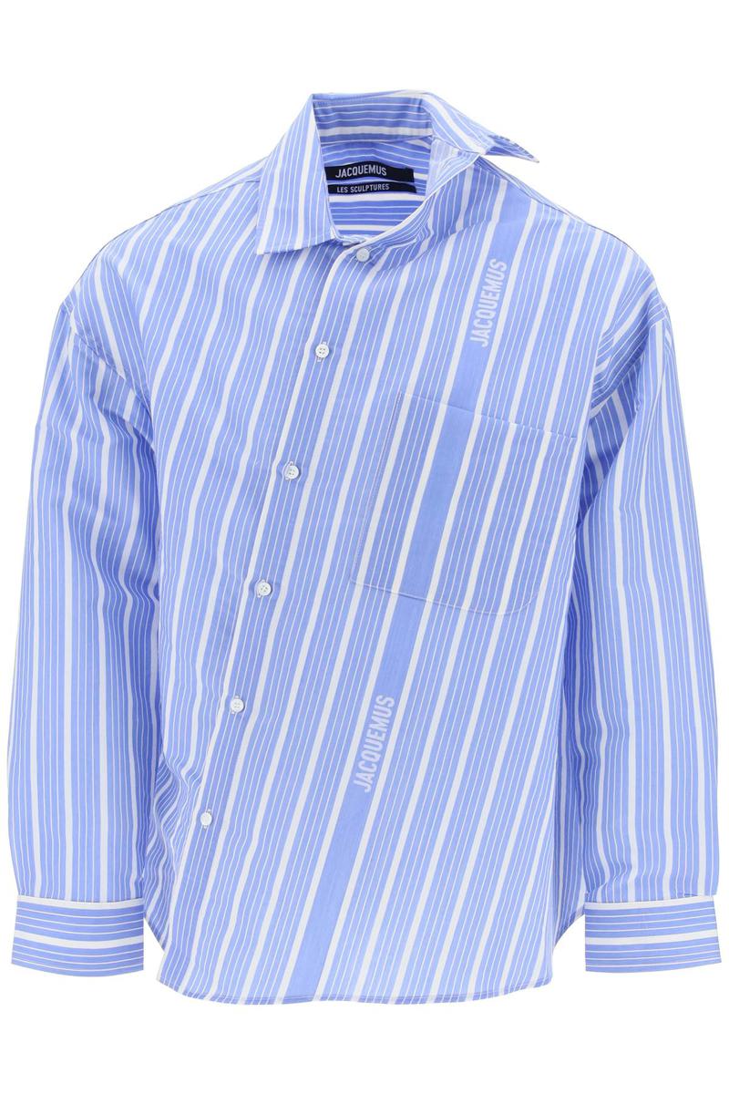 Shop Jacquemus Checked Shirt In Bianco