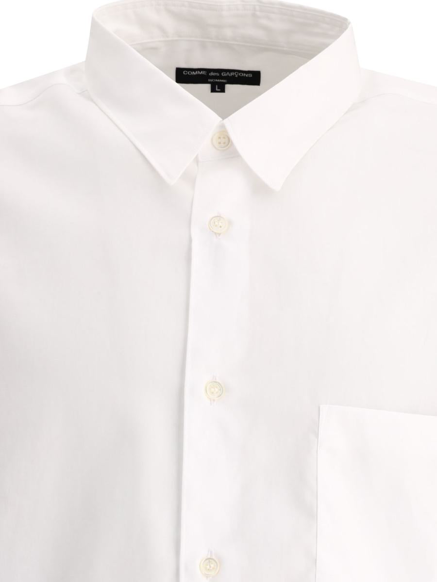 Shop Comme Des Garçons Homme Deux Comme Des Garçons Homme Shirt With Polka Dots Inserts In White