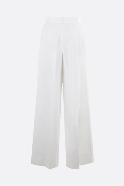 Shop Aspesi Trousers In White