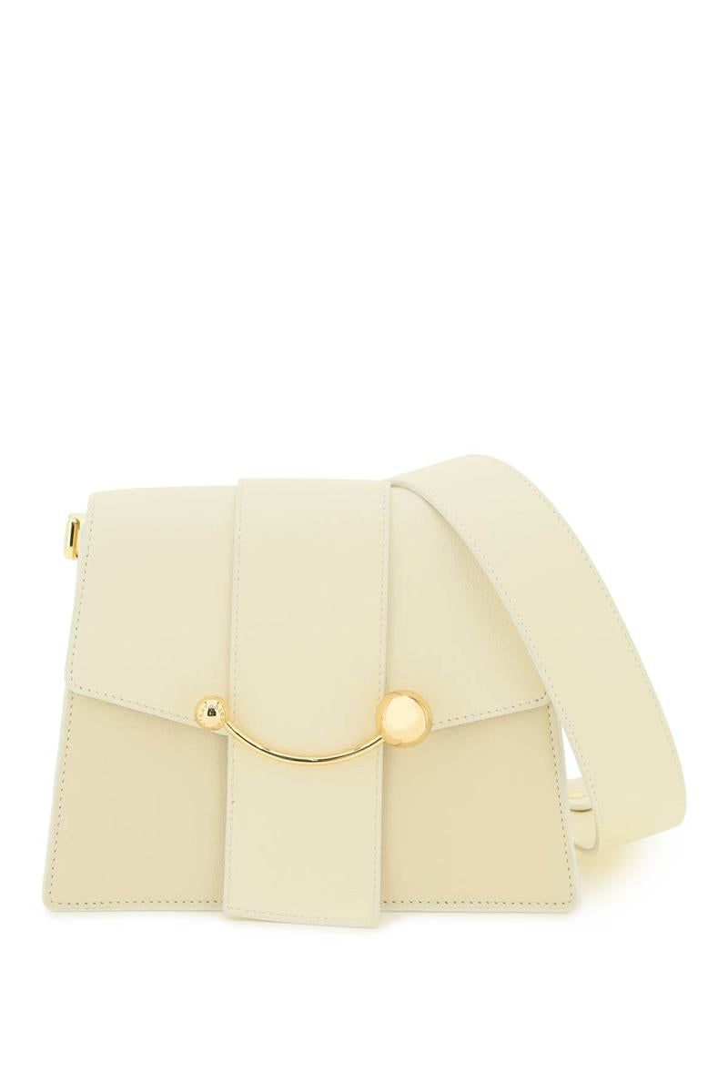 Shop Strathberry Crescent Box Bag In Bianco