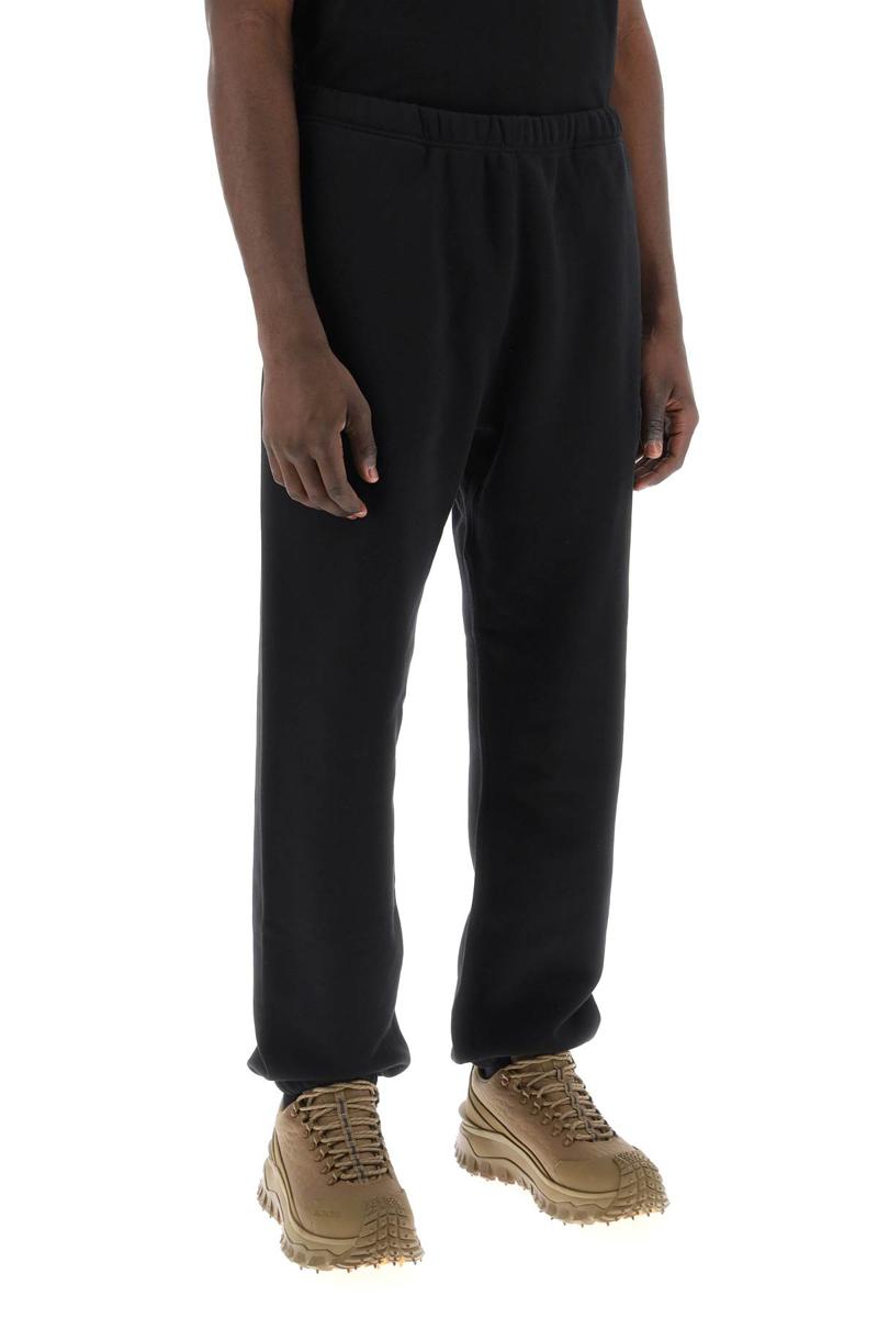Shop Moncler Genius Joggers With Patch Logo In Nero