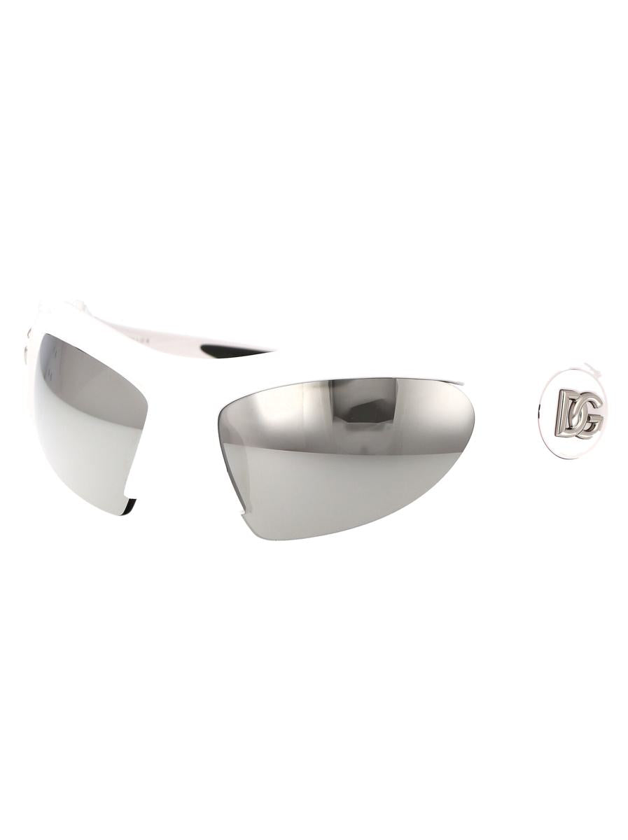 Shop Dolce & Gabbana Sunglasses In 33126g White