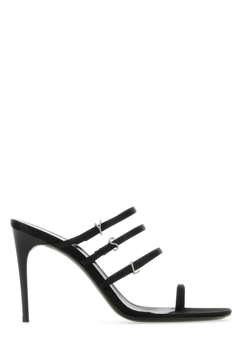 Shop Saint Laurent Sandals In Black