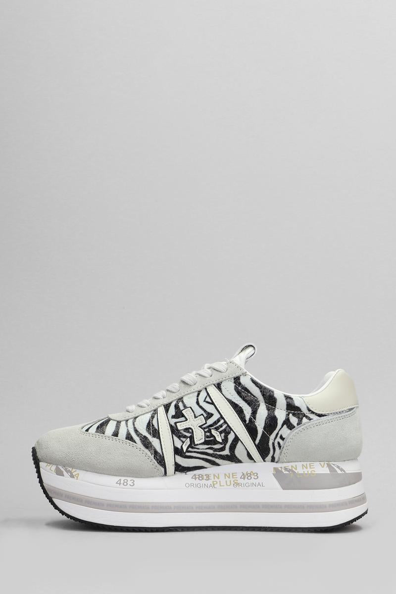 Shop Premiata Beth Sneakers In White