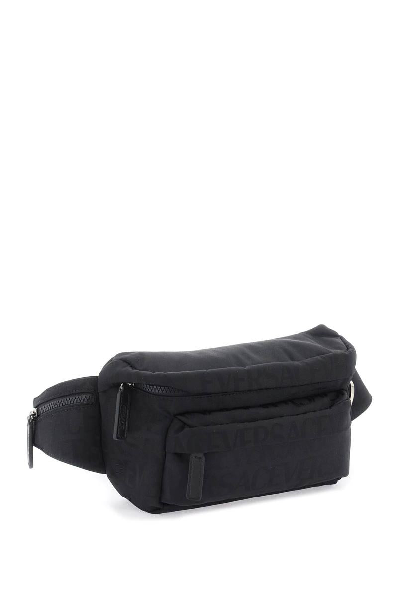 Shop Versace Neo Nylon Beltpack In Nero