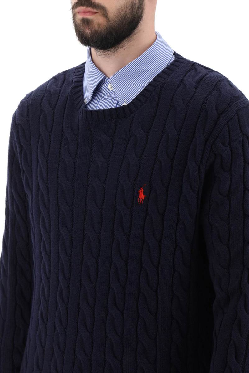 Shop Polo Ralph Lauren Cotton-knit Sweater In Blu