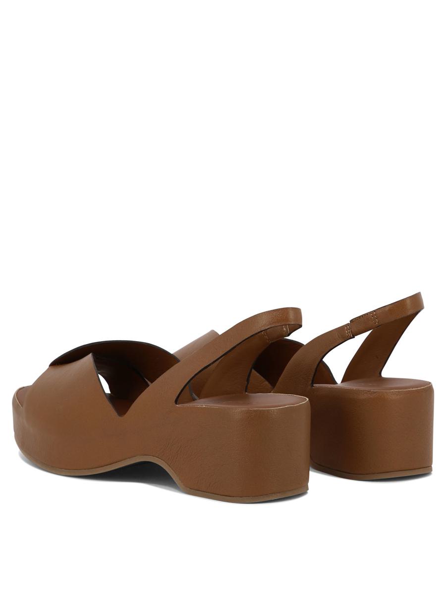 Shop Delcarlo "horus" Sandals In Brown