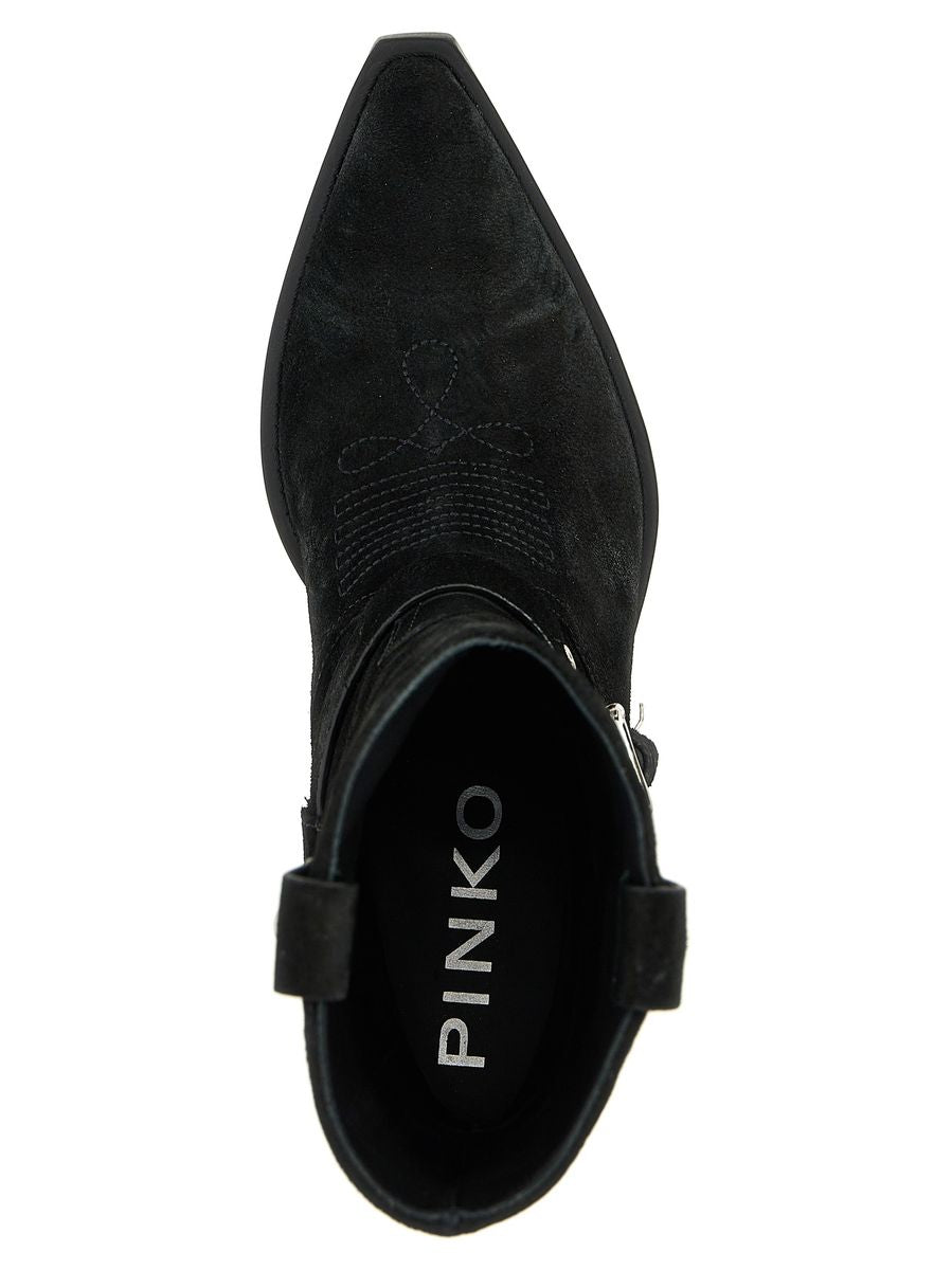 Shop Pinko 'tex 09' Ankle Boots In Black