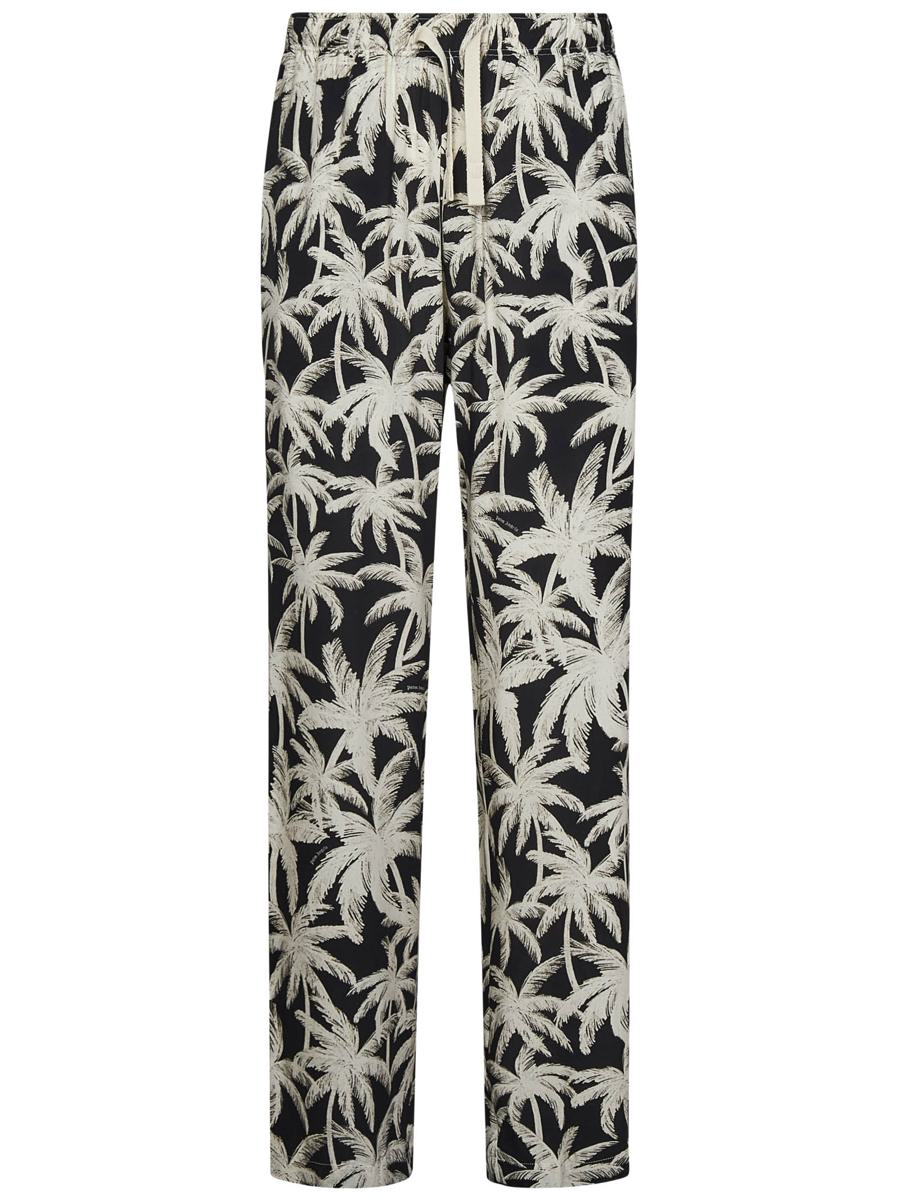 Palm Angels Palm Trousers In Metallic