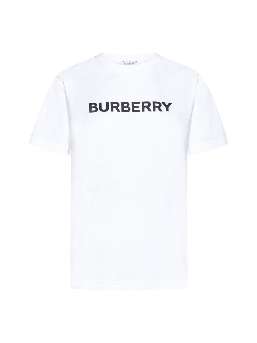 Shop Burberry T-shirts And Polos In White