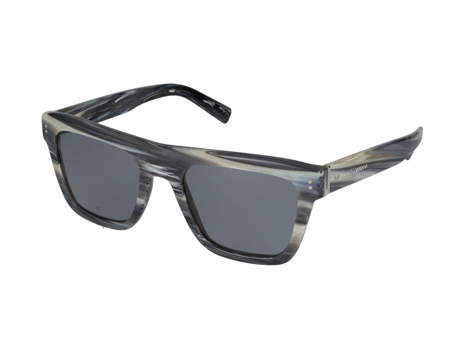 Shop Dolce & Gabbana Sunglasses In Horn-effect Gray