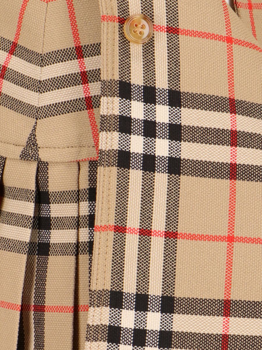 Shop Burberry Vintage Check Skirt In Checked