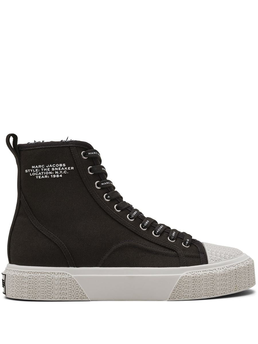 Marc Jacobs The High Top Sneaker Shoes In Black