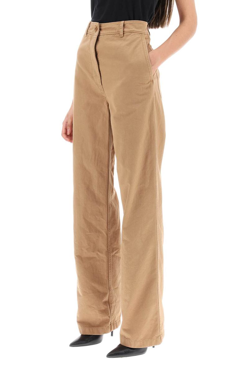 Shop Burberry 'branley' Straight Leg Pants In Beige