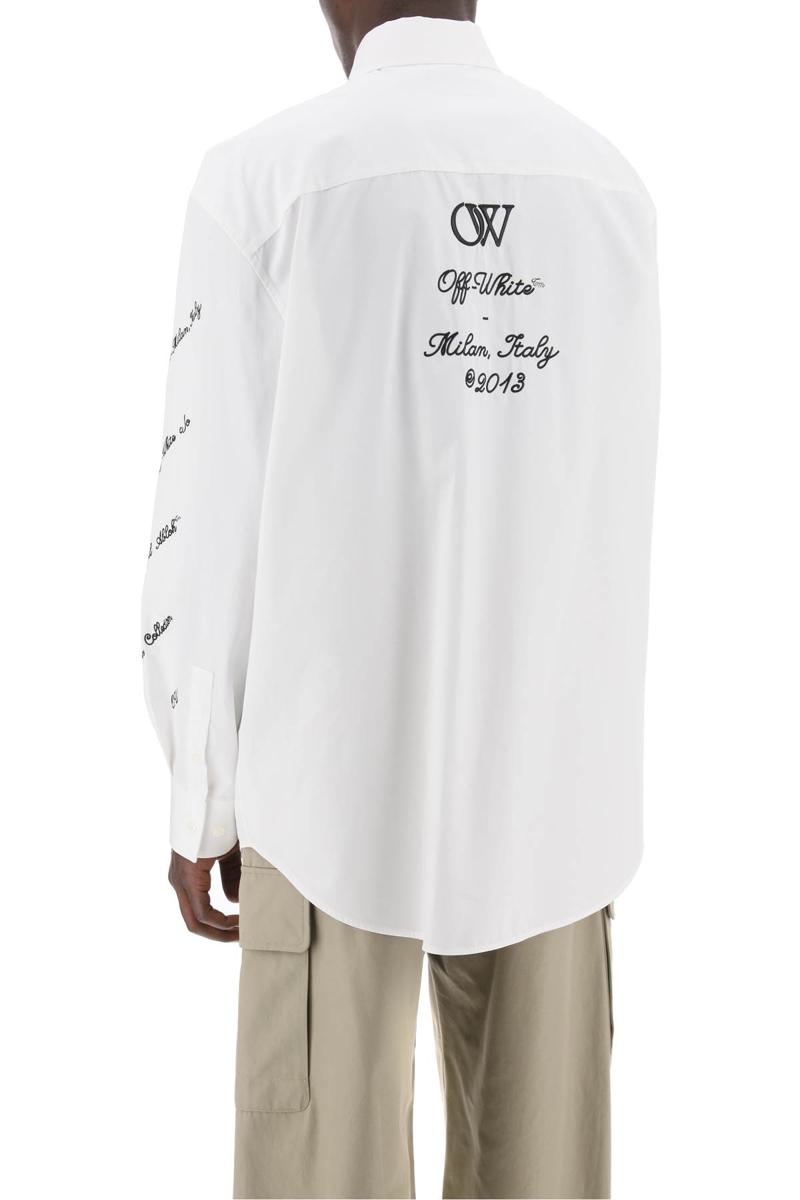 Shop Off-white "oversized Shirt With In Bianco