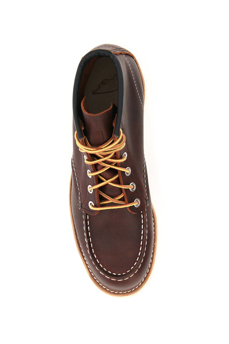 Shop Red Wing Shoes Classic Moc Ankle Boots In Marrone