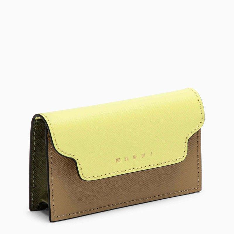 Shop Marni Small Leather Goods In Yellow