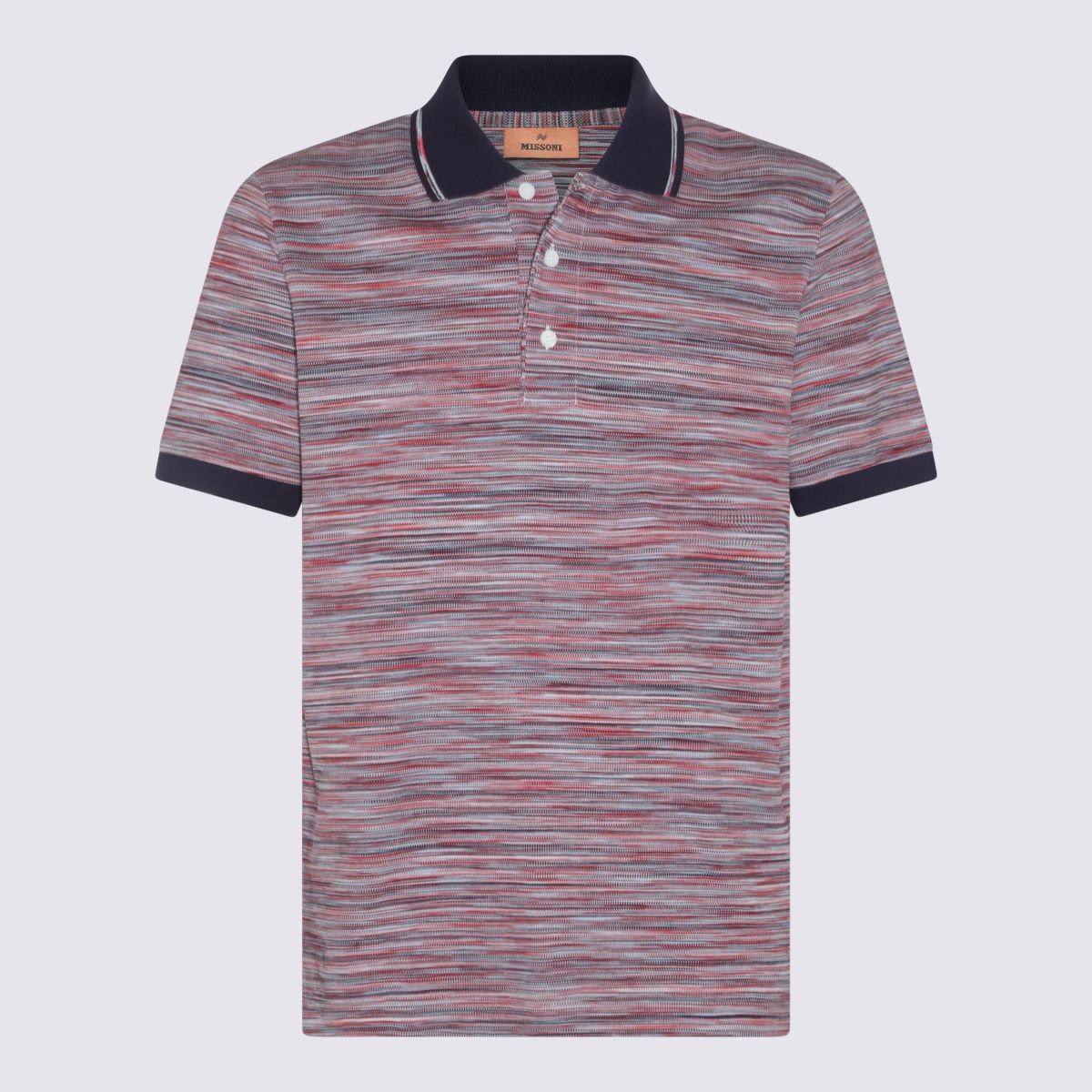 MISSONI MISSONI RED COTTON POLO SHIRT