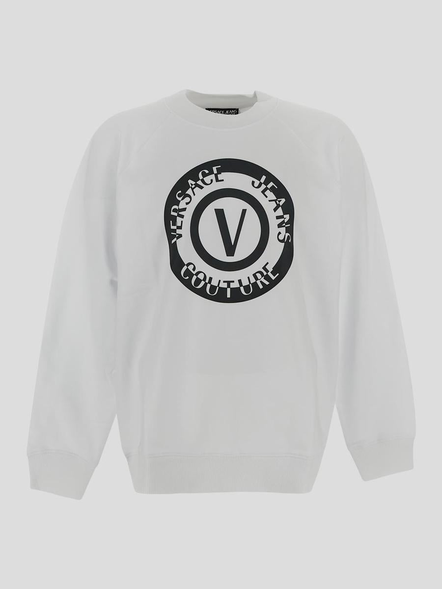 Shop Versace Jeans Couture Sweaters In White