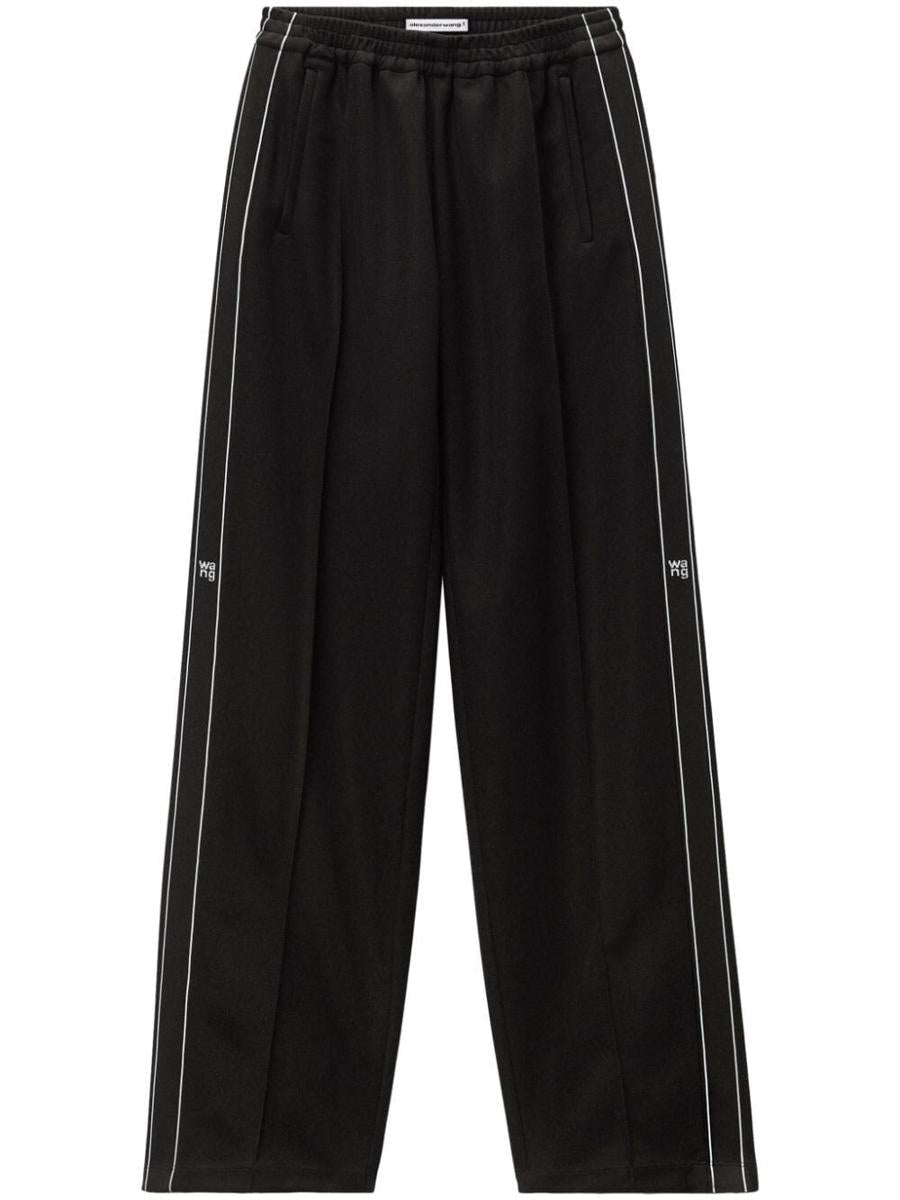 Alexander Wang Track Pant With Logo Tape Clothing In Black