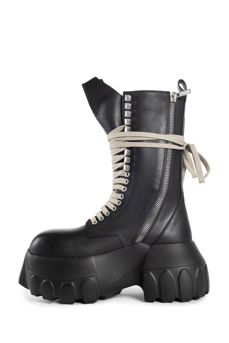 Shop Rick Owens High Boots In Black