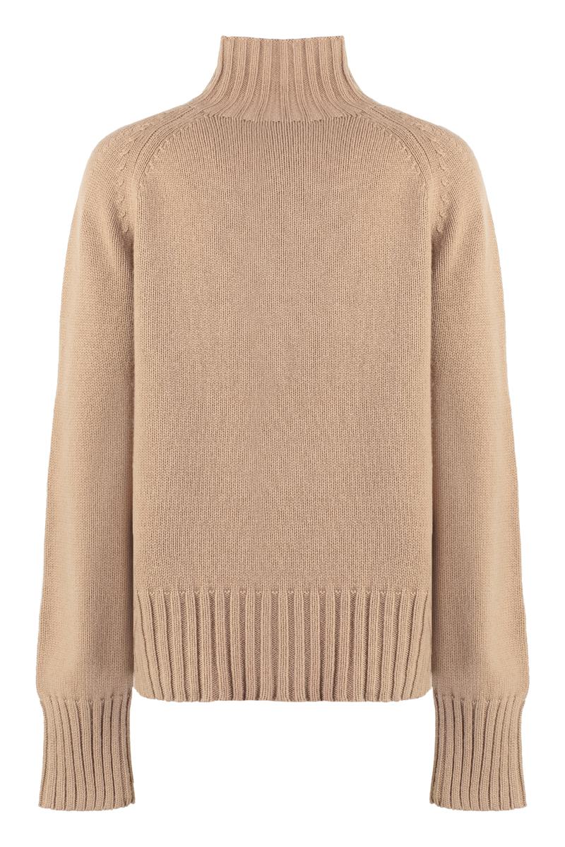 Shop 's Max Mara Mantova Wool Blend Turtleneck Sweater In Camel