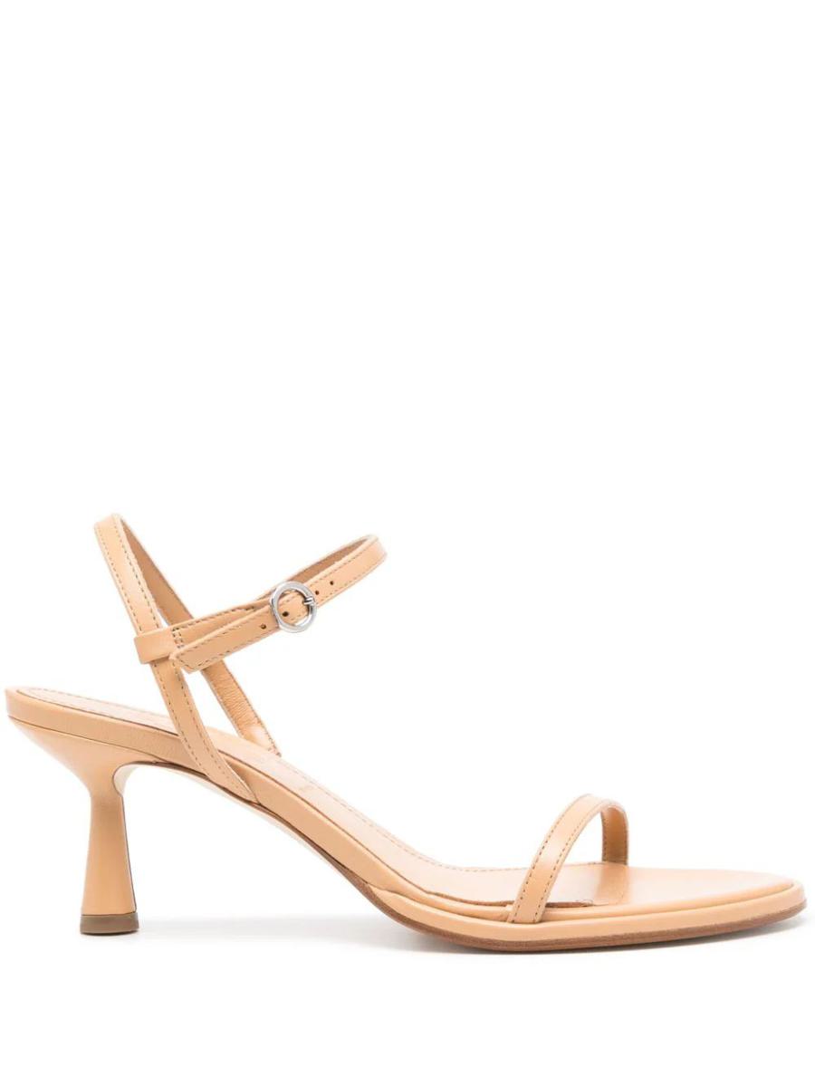 Shop Aeyde Sandals In Chai Brown