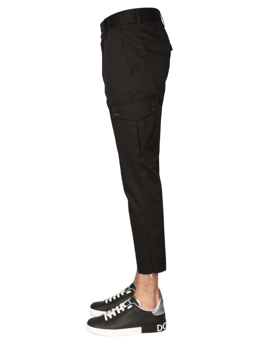 Shop Dolce & Gabbana Cargo Pants In Black