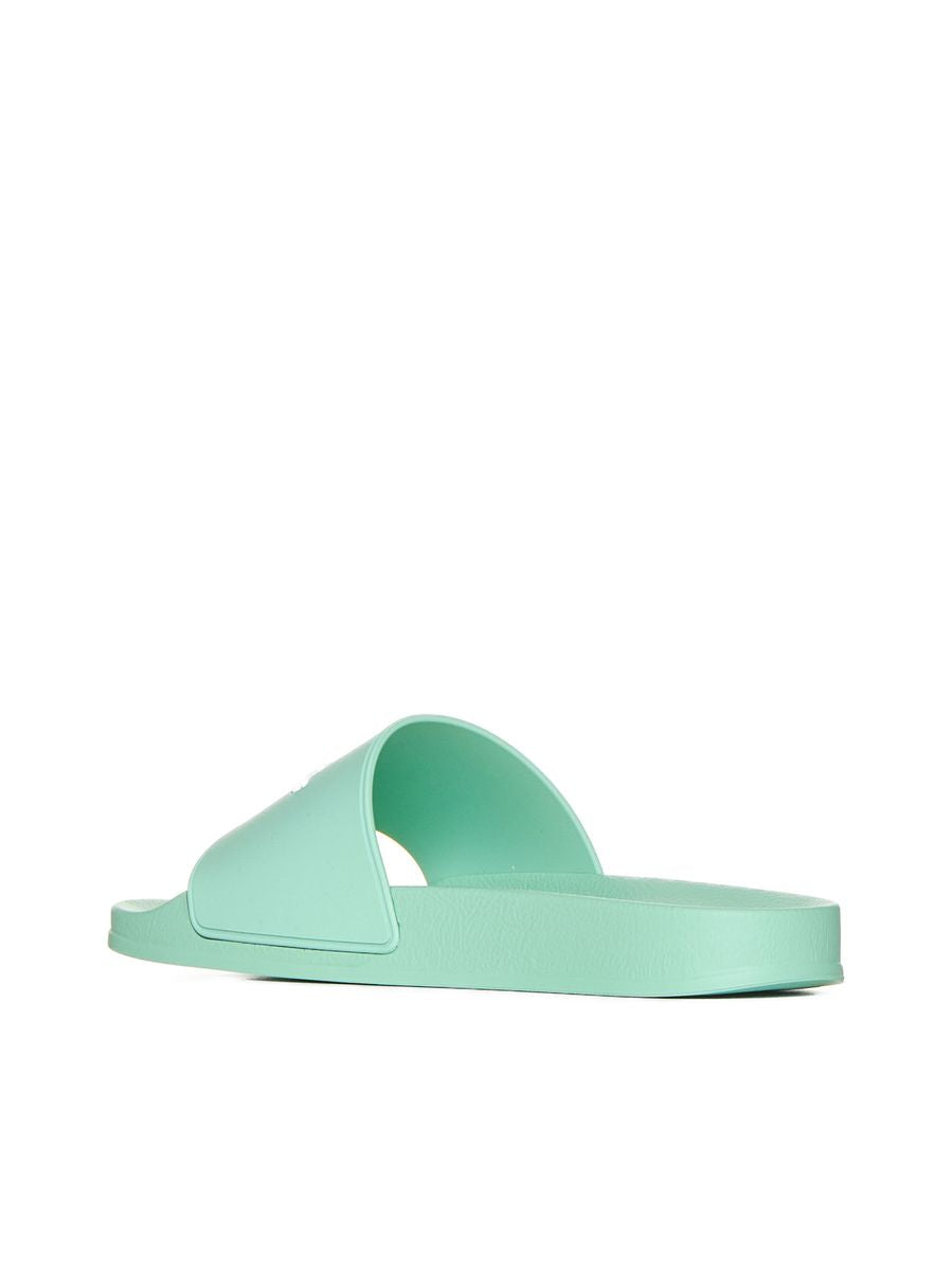 Shop Palm Angels Sandals In Light Green