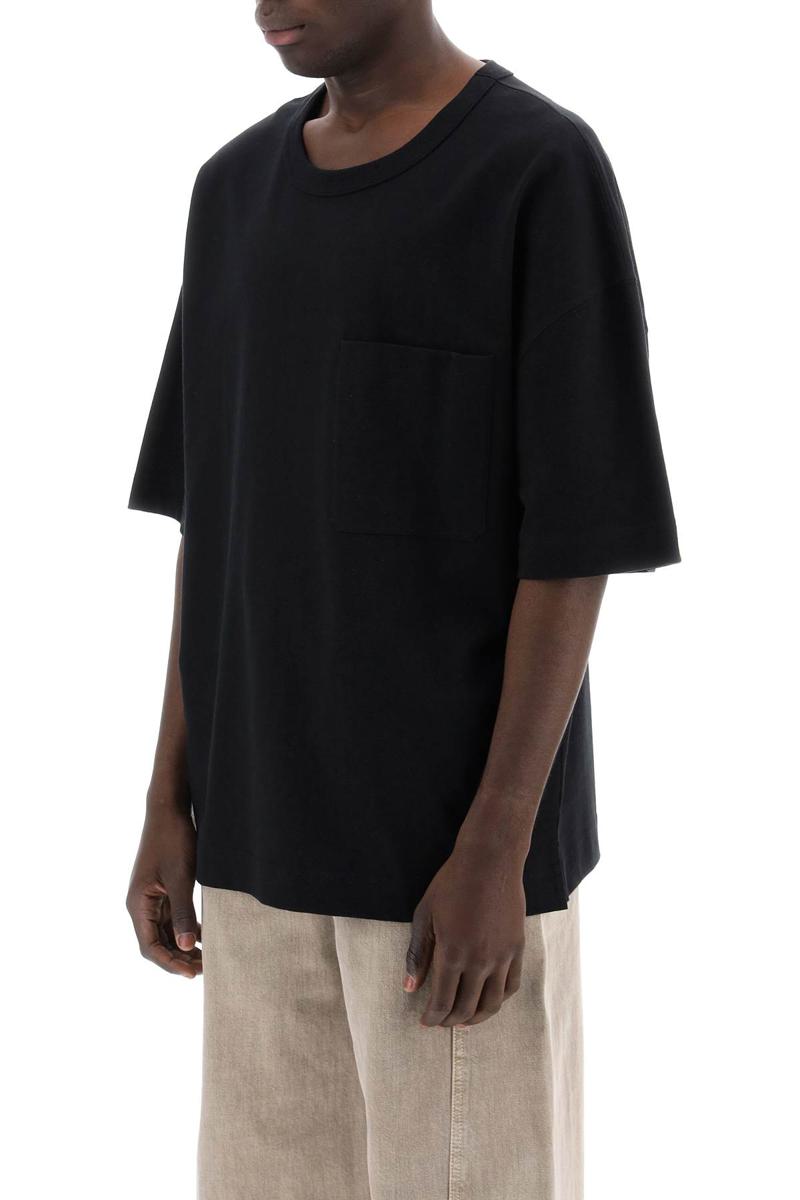 Shop Lemaire Boxy T-shirt In Nero