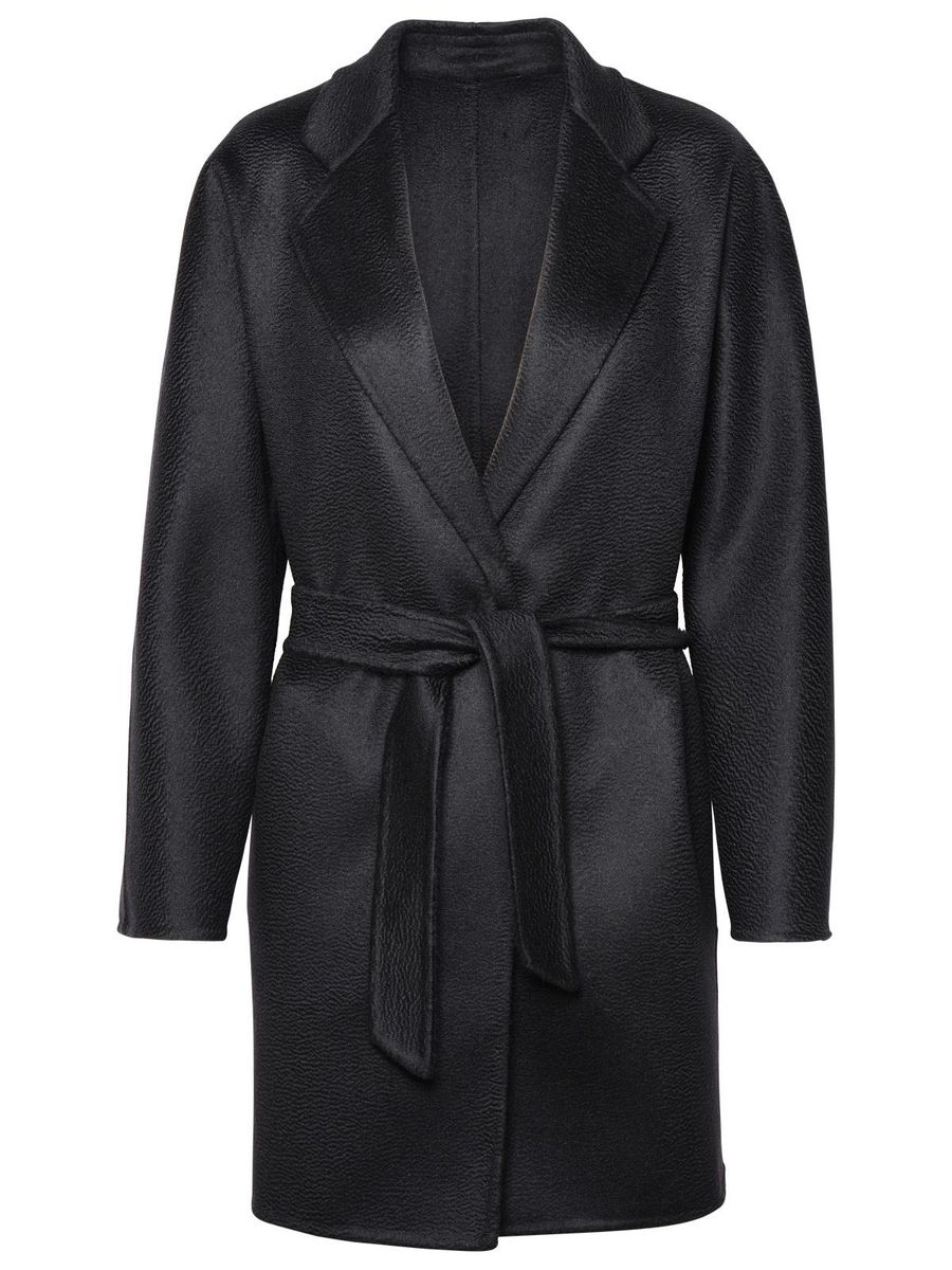 Shop Max Mara Black Cashmere Coat