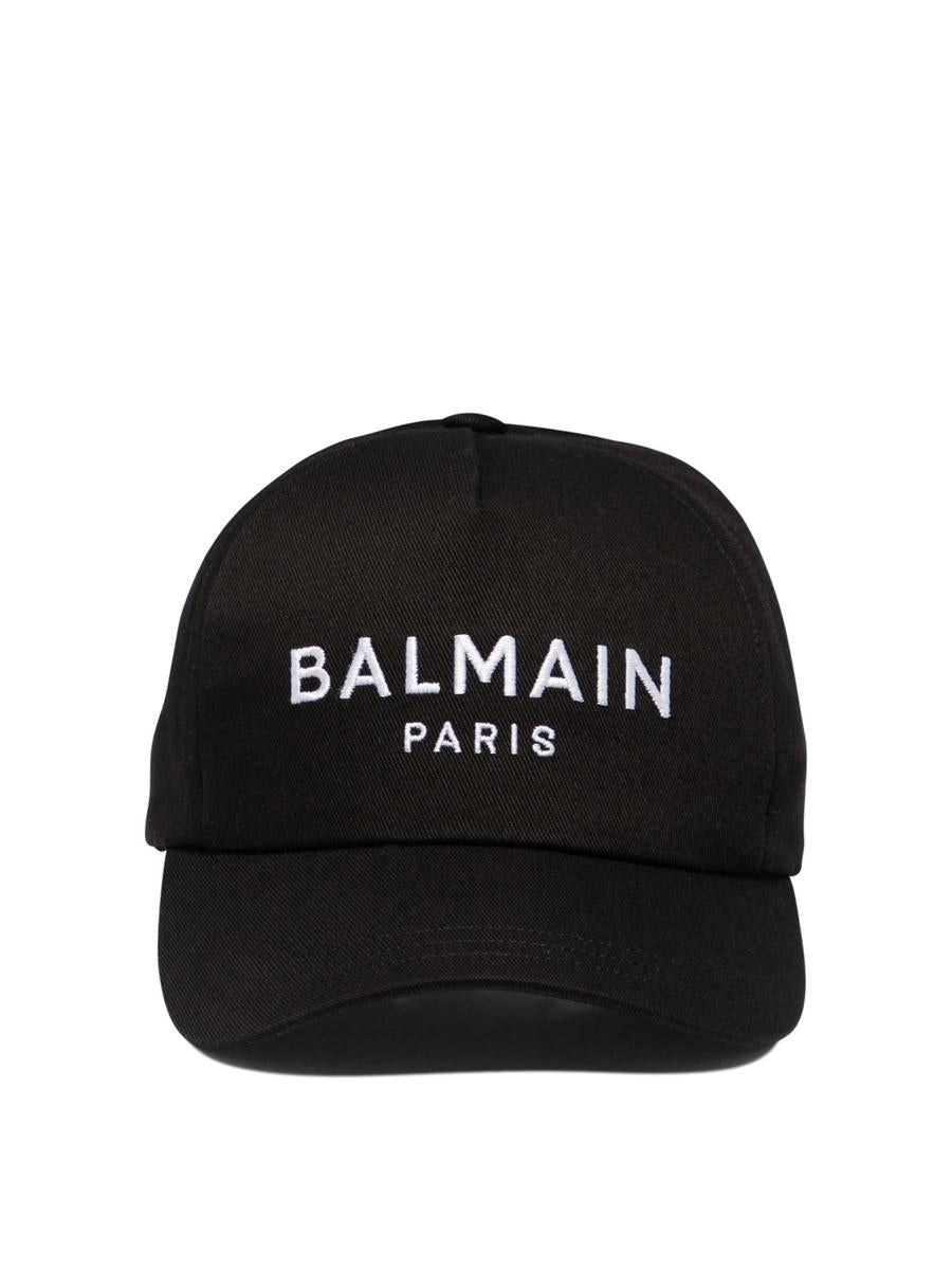 Shop Balmain "" Cap In Black