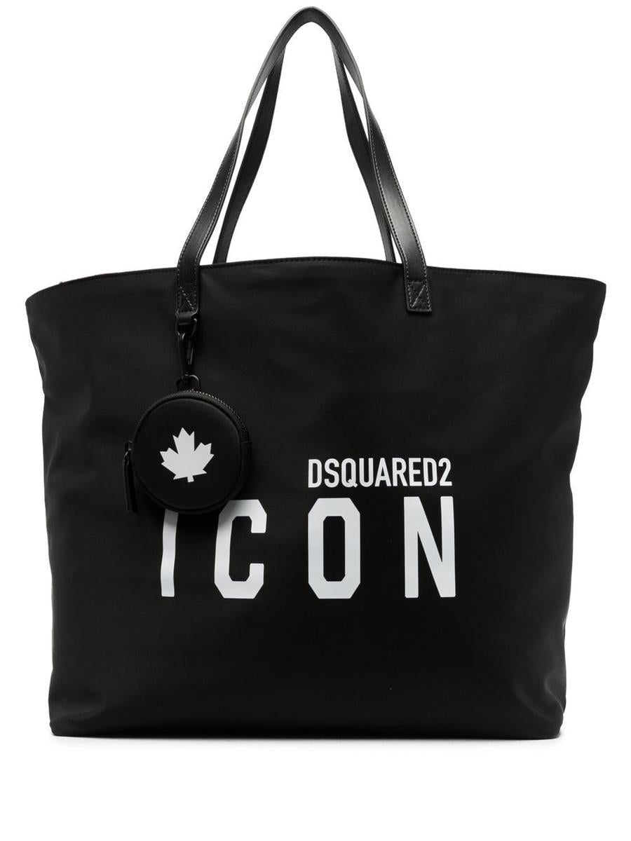Shop Dsquared2 Shopping Nylon Bags In Black