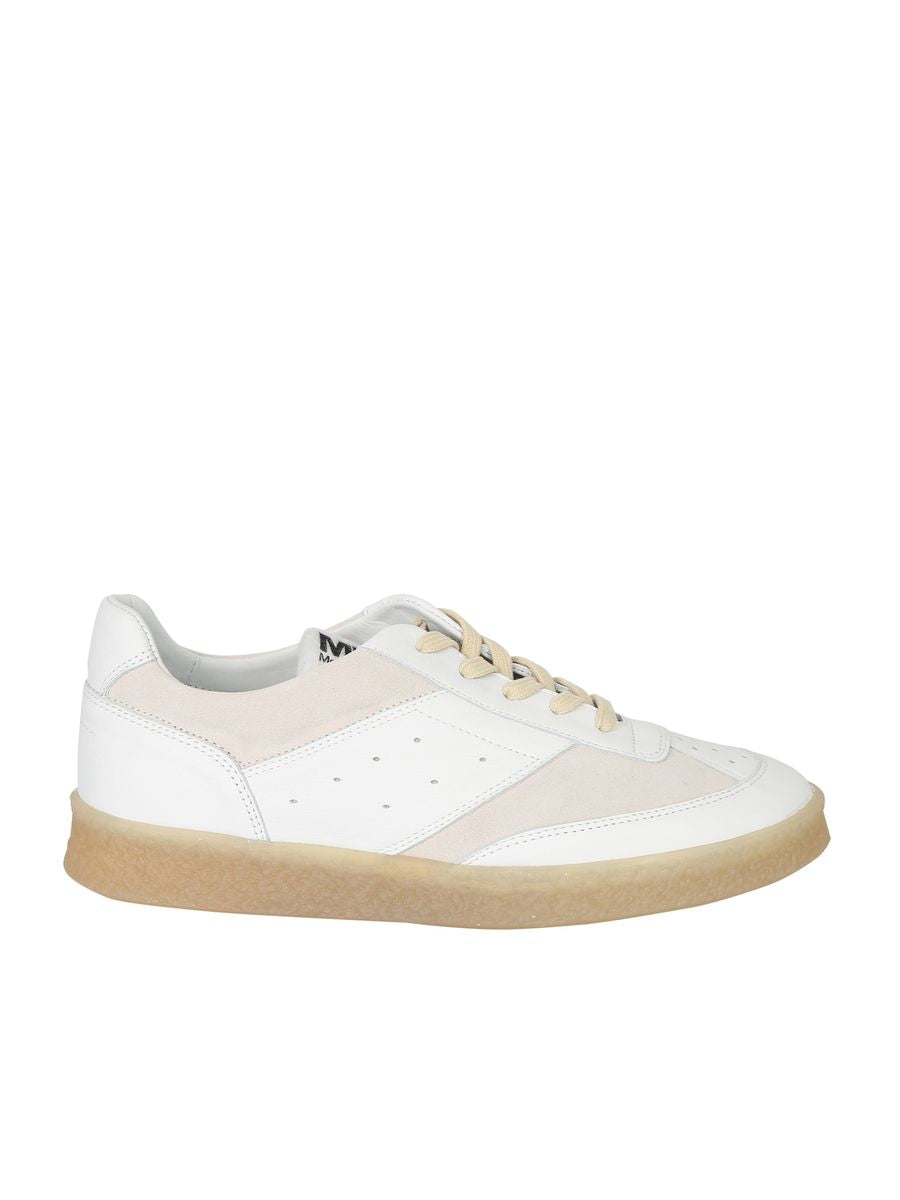 Shop Mm6 Maison Margiela Sneakers In White