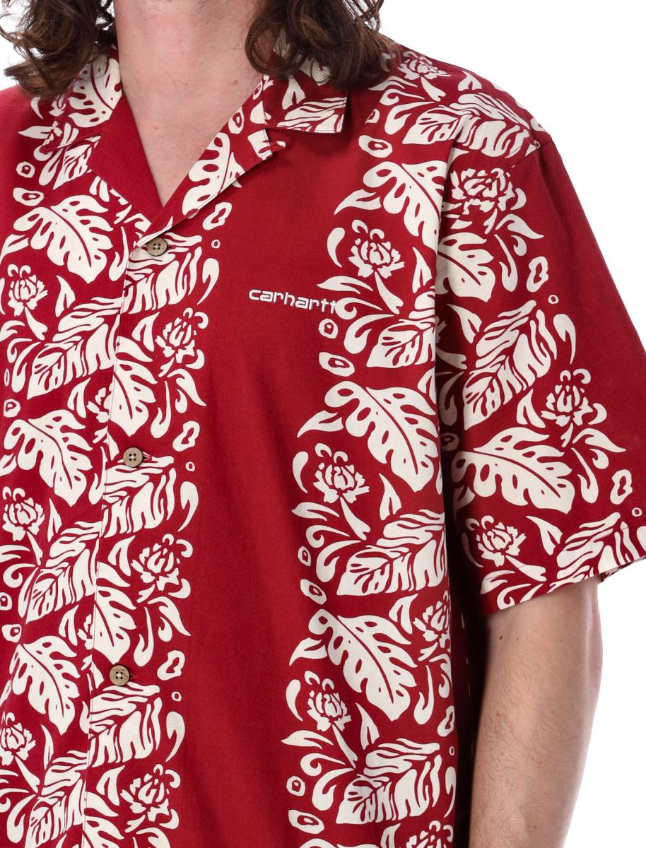 Shop Carhartt Wip Floral Shirt In Red