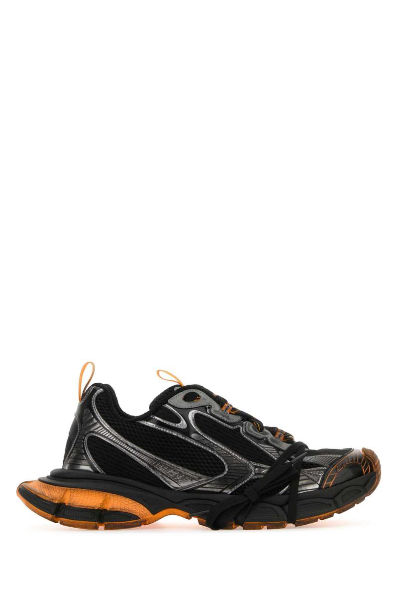 Shop Balenciaga Sneakers In Blackorangegrey