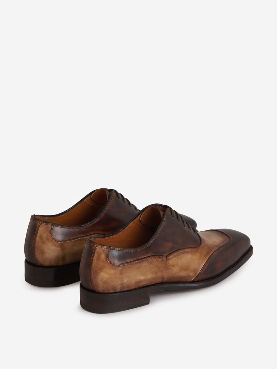 Shop Bontoni Applauso Leather Shoes In Brown