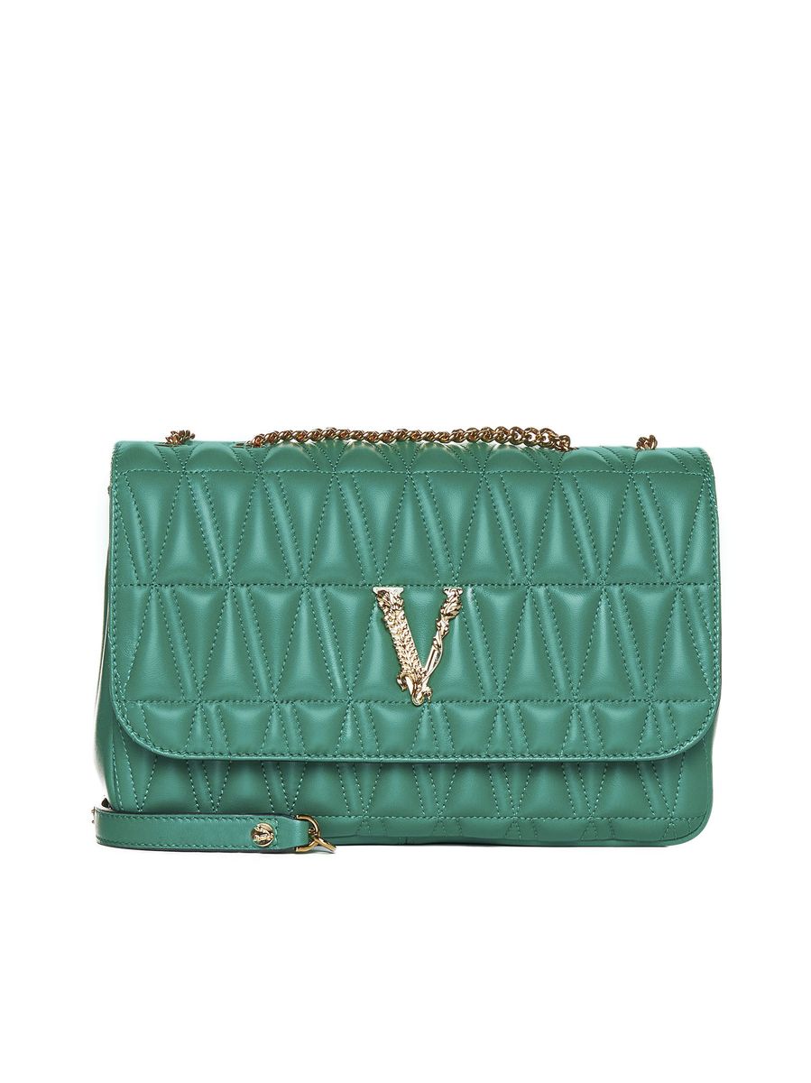 Shop Versace Bags In Green