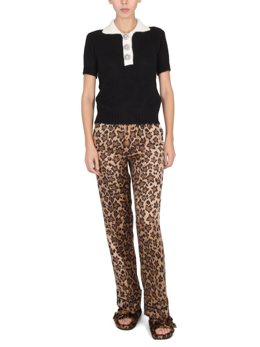 Shop Red Valentino Leo Star Print Pants In Multicolour