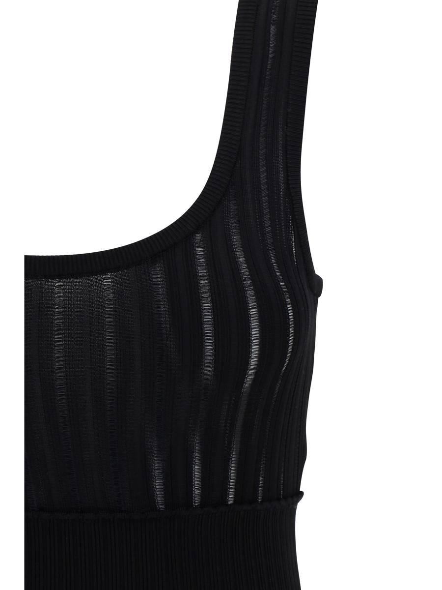 Shop Alaïa Dresses In Noir Alaia