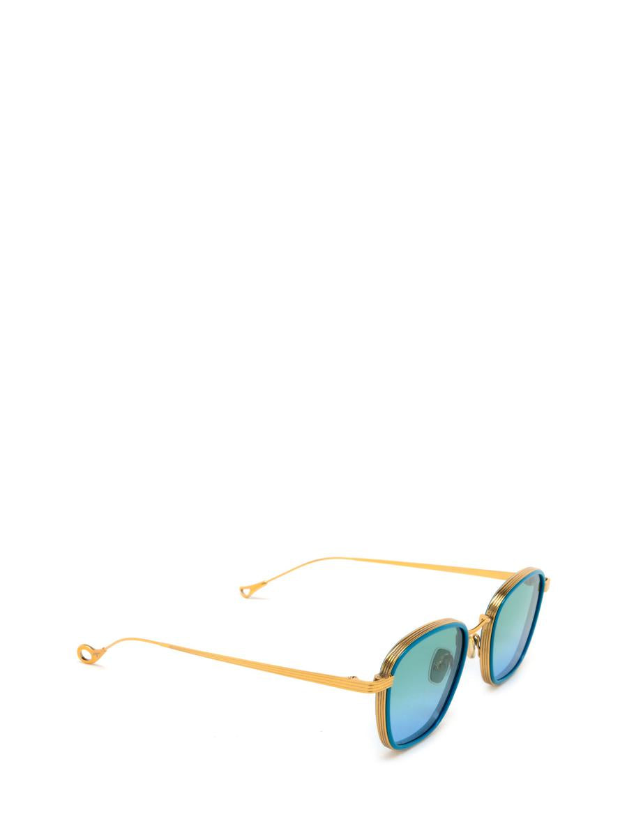 Shop Eyepetizer Sunglasses In Petrol Blue Matt
