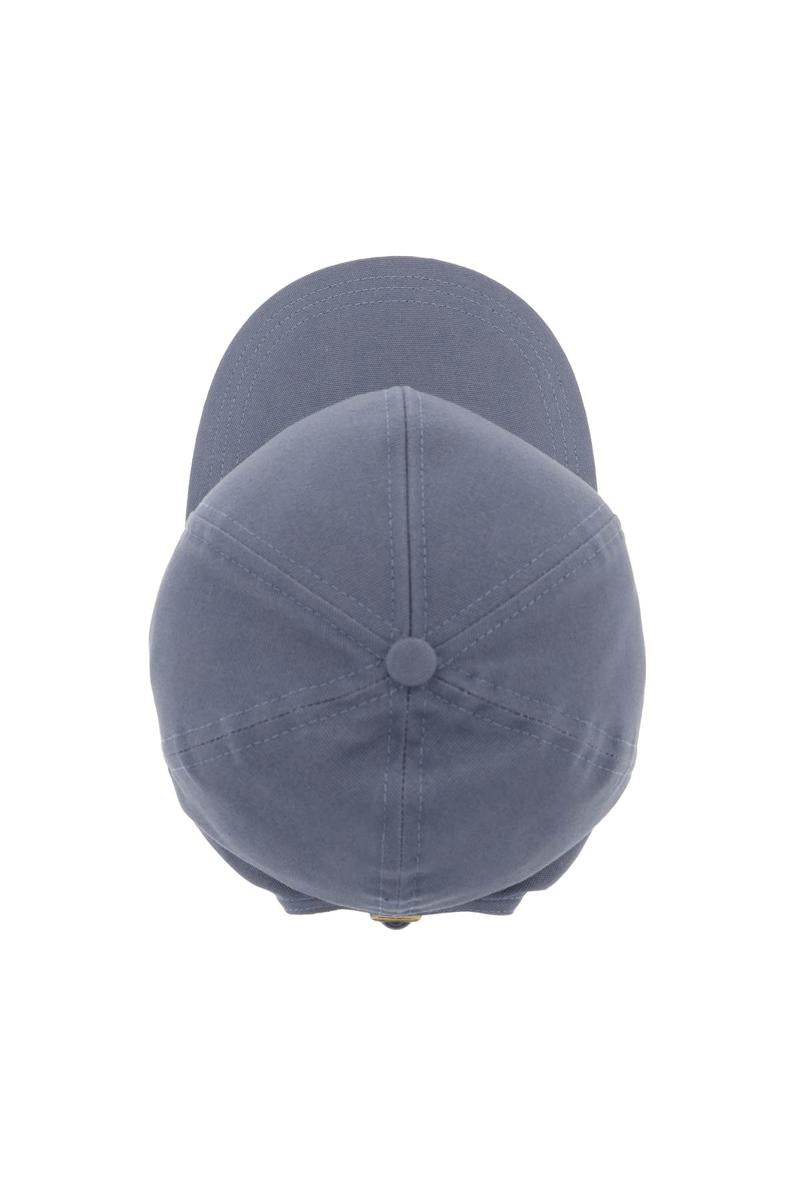 Shop Vivienne Westwood Uni Colour Baseball Cap With Orb Embroidery In Blu