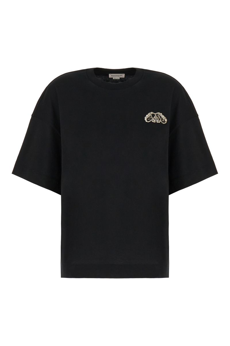 Shop Alexander Mcqueen T-shirt In Black