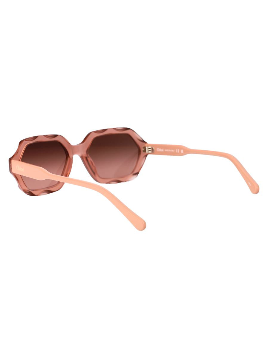Shop Chloé Chloe Sunglasses In 003 Brown Pink Copper
