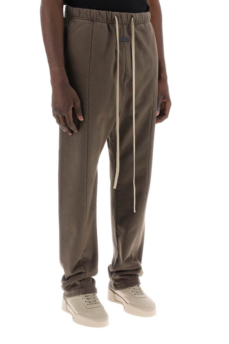 Shop Fear Of God "brushed Cotton Joggers For In Neutro