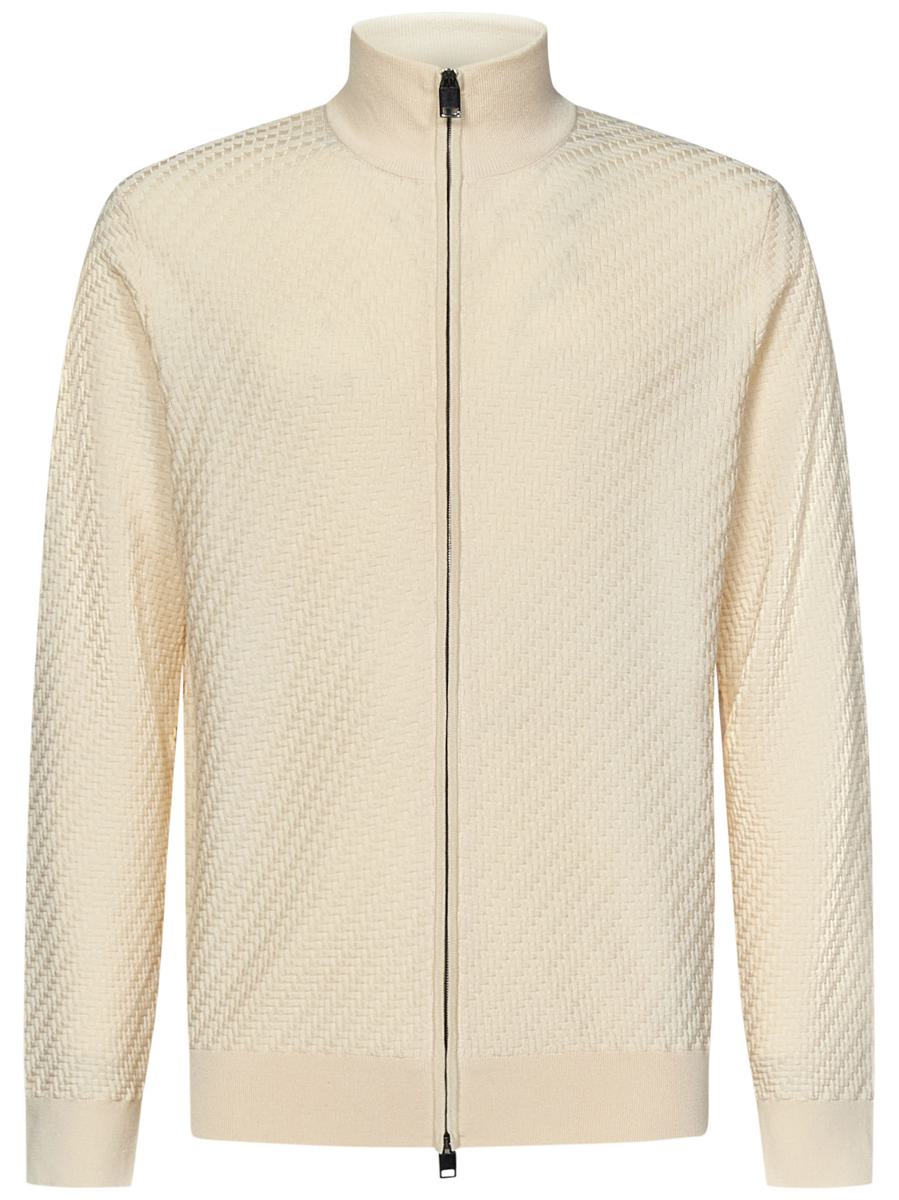 Brioni Cardigan In Beige