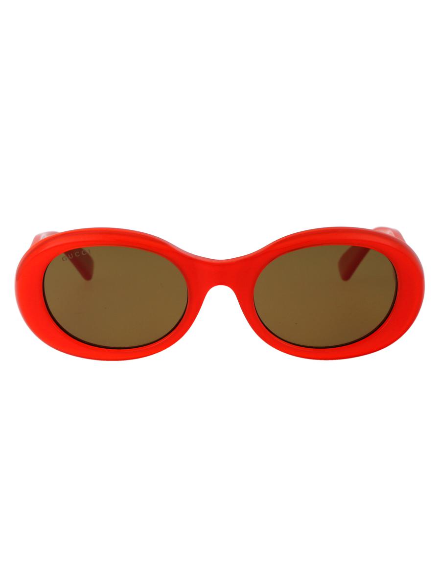 Shop Gucci Sunglasses In 003 Orange Orange Brown
