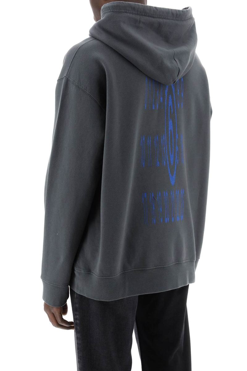 Shop Mm6 Maison Margiela Hooded Allongé In Grigio