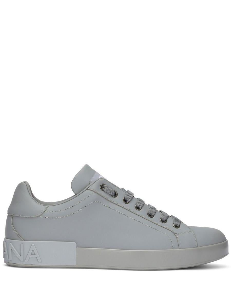 Shop Dolce & Gabbana Low Sneakers Shoes In Grey