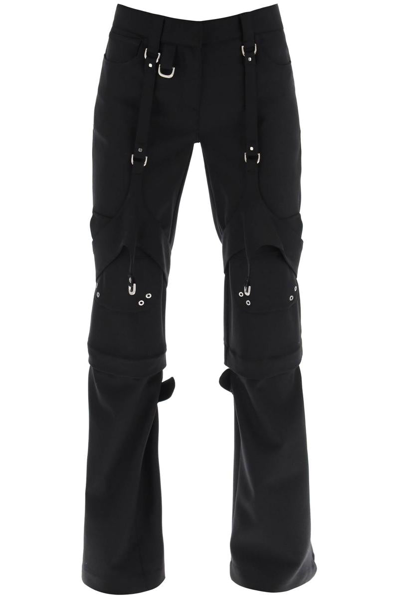 Shop Off-white Cargo Pants In Wool Blend In Nero